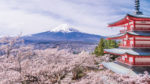 Capitales de Japón con Monte Fuji