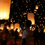 Luces de Tailandia en Año Nuevo