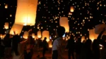 Luces de Tailandia en Año Nuevo